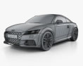Audi TT coupé 2022 3D-Modell wire render