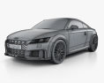 Audi TT S coupé 2022 3D-Modell wire render