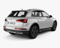 Audi Q5 2022 3d model back view