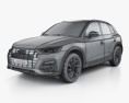 Audi Q5 2022 3D-Modell wire render