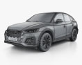 Audi Q5 Sportback S-line 2022 3D-Modell wire render