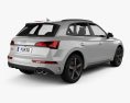 Audi SQ5 2022 Modello 3D vista posteriore