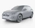 Audi SQ5 2022 3Dモデル clay render