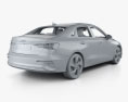 Audi A3 sedan mit Innenraum 2020 3D-Modell