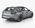 Audi RS4 avant mit Innenraum 2021 3D-Modell