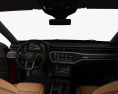 Audi RS6 avant with HQ interior and engine 2022 3d model dashboard