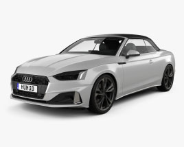 Audi A5 cabriolet mit Innenraum 2019 3D-Modell