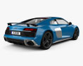 Audi R8 V10 coupe with HQ interior 2022 3d model back view