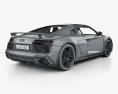Audi R8 V10 coupe with HQ interior 2022 3d model