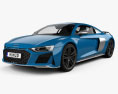Audi R8 V10 coupe with HQ interior 2022 3d model