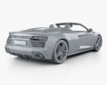 Audi R8 V10 US-spec spyder mit Innenraum 2019 3D-Modell