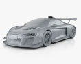 Audi R8 LMS GT2 2022 3D модель clay render