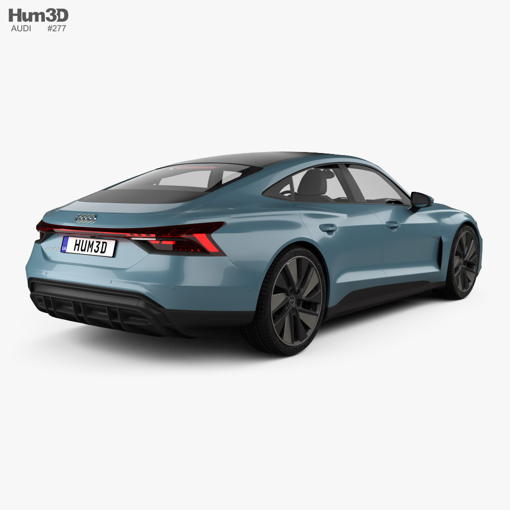 Audi e-tron GT 2022 3D 모델  back view