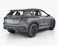 Audi Q4 e-tron Konzept mit Innenraum 2019 3D-Modell