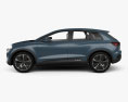 Audi Q4 e-tron Konzept mit Innenraum 2019 3D-Modell Seitenansicht