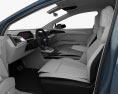 Audi Q4 e-tron Conceito com interior 2019 Modelo 3d assentos