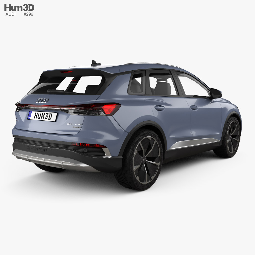 Audi Q4 e-tron S-line 2020 3d model back view