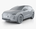 Audi Q4 e-tron S-line 2020 3D-Modell clay render