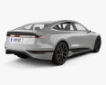Audi A6 e-tron 2022 3D-Modell Rückansicht