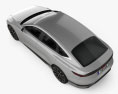 Audi A6 e-tron 2022 3D-Modell Draufsicht