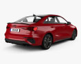 Audi S3 Edition One 轿车 2020 3D模型 后视图