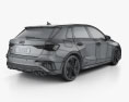 Audi S3 Edition One sportback 2022 3D 모델 