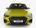 Audi S3 Edition One sportback 2022 3D 모델  front view