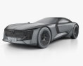 Audi Skysphere 2022 3D 모델  wire render