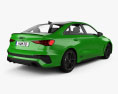 Audi RS3 세단 2022 3D 모델  back view
