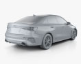 Audi RS3 세단 2022 3D 모델 