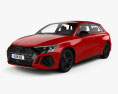 Audi RS3 sportback 2022 Modèle 3d