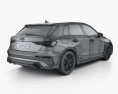 Audi RS3 sportback 2022 3D 모델 