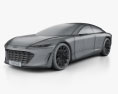 Audi Grandsphere 2022 3d model wire render