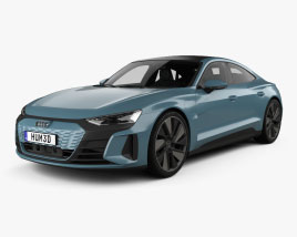 Audi e-tron GT mit Innenraum 2021 3D-Modell