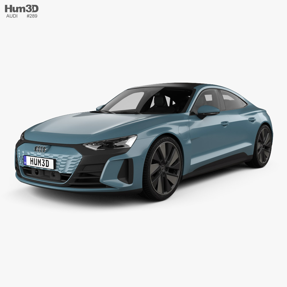 Audi e-tron GT con interni 2021 Modello 3D
