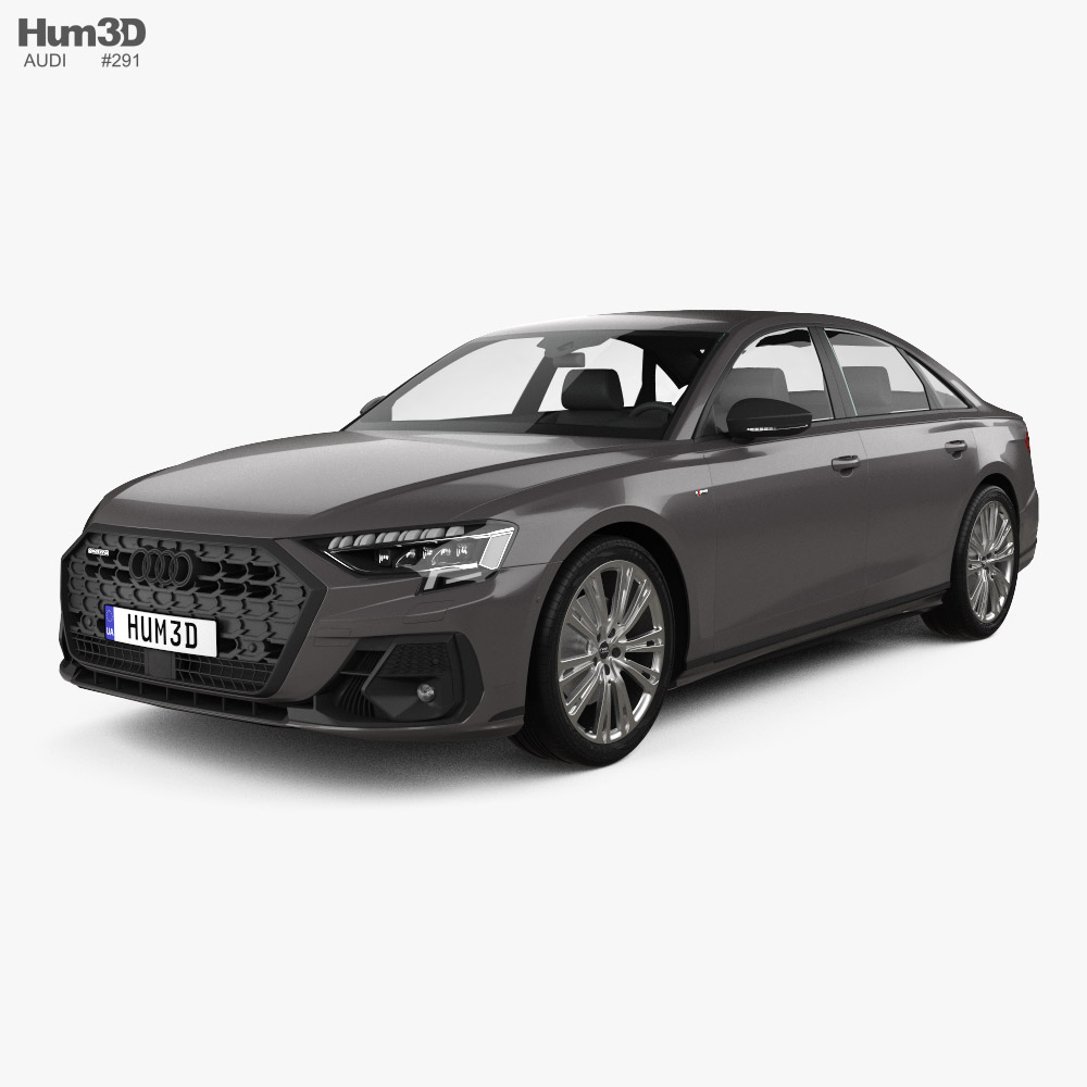 Audi A8 S Line 2022 3Dモデル