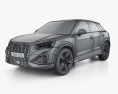 Audi Q2 L CN-spec 2021 Modelo 3d wire render
