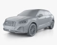 Audi Q2 S line Edition One 2020 Modelo 3D clay render