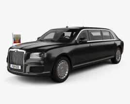 Aurus Senat Presidential Limousine 2021 Modello 3D