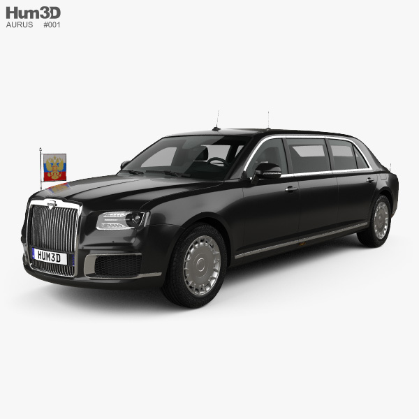 Aurus Senat Presidential Limousine 2021 3D model