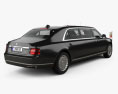 Aurus Senat Presidential Limousine 2021 3D-Modell Rückansicht