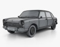 Austin 1800 1964 3d model wire render