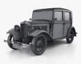 Austin 10/4 1932 3D-Modell wire render