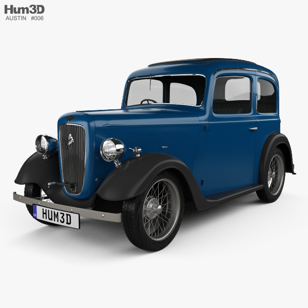 Austin 7 Ruby 1934 3D-Modell