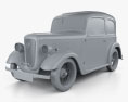 Austin 7 Ruby 1934 3D 모델  clay render