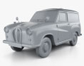 Austin A35 Van 1956 3D 모델  clay render