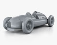 Auto Union Type D 1938 3D模型 clay render