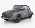 Auto Union 1000 S クーペ de Luxe 1959 3Dモデル wire render