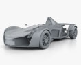 BAC Mono 2020 3d model clay render