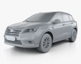BAIC Huansu S6 2018 3d model clay render